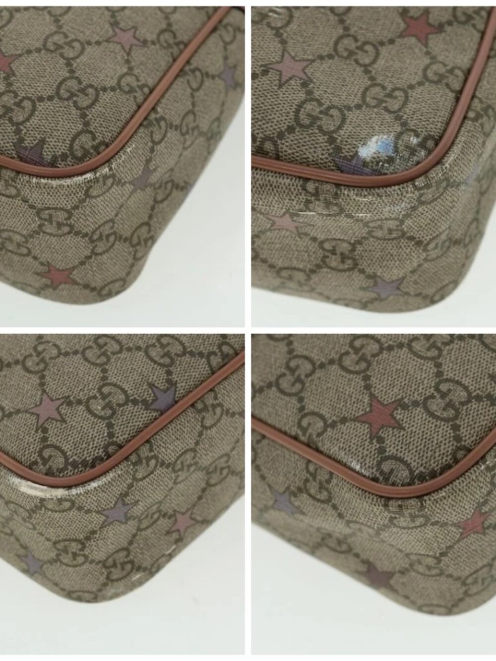 GUCCI GG Canvas Shoulder Bag PVC Leather Beige - Picture 16 of 16